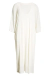 Gia Studios Kat Layered Cotton T-shirt Dress In Off White