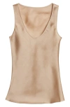 Gia Studios Lyra Vietnamese Silk Tank In Nude