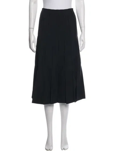Pre-owned Gia Studios Midi Length Skirt In Black