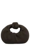 Gia Studios Mini Croissant Knit Bag In Black