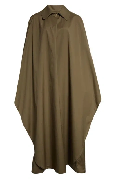 Gia Studios Moon Beam Layered Coat In Khaki