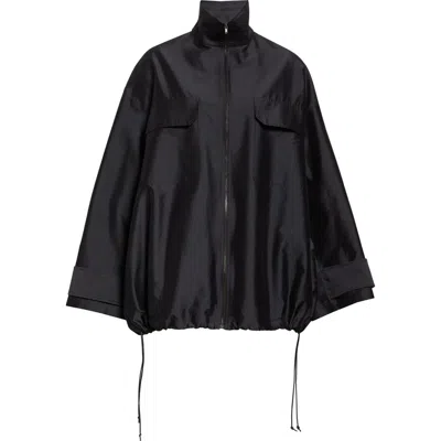 Gia Studios North Taffeta Jacket In Black