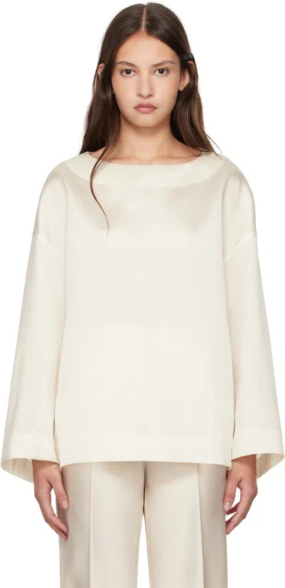 Gia Studios Off-white Claire Blouse In Cream