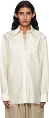 Gia Studios Off-white Perle Shirt In White