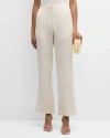 GIA STUDIOS STRAIGHT BROADCLOTH TROUSERS