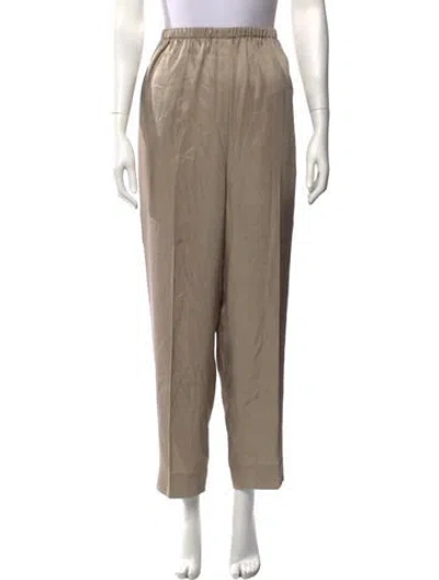 Pre-owned Gia Studios Straight Leg Pants In Neutrals