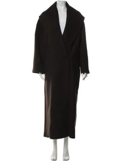 Pre-owned Gia Studios Wool Coat In Brown