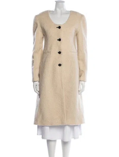 Pre-owned Gia Studios Wool Coat In Neutrals