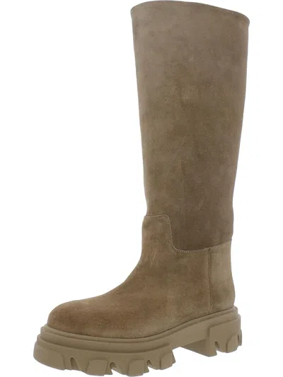 Gia X Pernille Teisbaek Woman Knee Boots Camel Size 7 Soft Leather In Beige