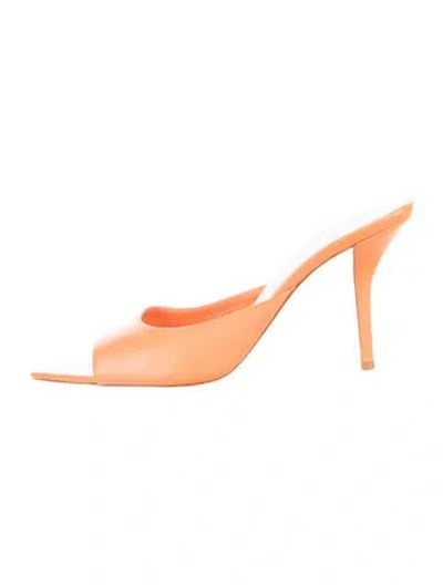 Pre-owned Gia X Pernille Teisbaek Leather Sandals In Orange