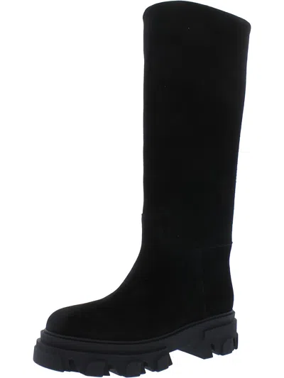 Gia X Pernille Teisbaek Perni 07 Womens Lugged Sole Knee-high Boots In Black