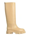 Gia X Pernille Teisbaek Woman Knee Boots Beige Size 8 Calfskin