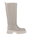 Gia X Pernille Teisbaek Woman Boot Light Grey Size 11 Calfskin In Grey
