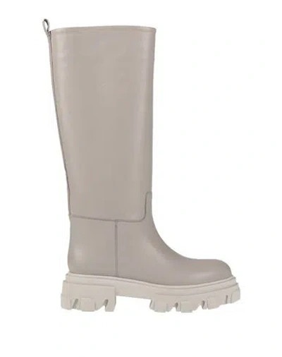 Gia X Pernille Teisbaek Woman Boot Light Grey Size 11 Calfskin