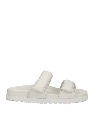 Gia X Pernille Teisbaek Woman Sandals Off White Size 7.5 Soft Leather In Off White