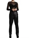 Giacca Lusso Straight Leg Trouser In Black In Black