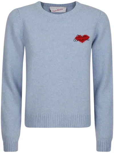 Giada Benincasa Cashmere & Merino Wool Sweater For Women In Light Blue