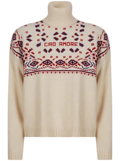 Giada Benincasa Cashmere & Merino Wool Sweater In White