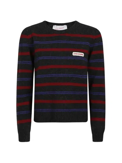 Giada Benincasa Chelsea Crew-neck Striped Sweater In Multi