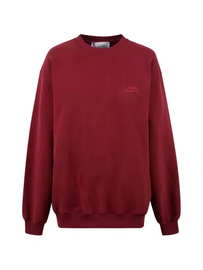 Giada Benincasa Ciao Amore Crew-neck Sweatshirt In Burgundy