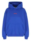 Giada Benincasa Ciao Amore Embroidered Hoodie In Blue