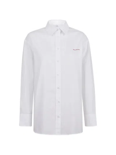 Giada Benincasa Ciao Amore Embroidered Shirt In White