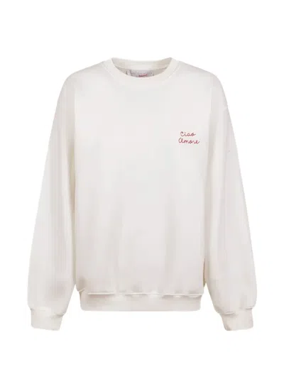 Giada Benincasa Ciao Amore Sweater In White
