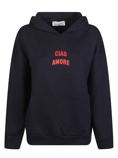Giada Benincasa Ciao Amore Sweatshirt In Brown