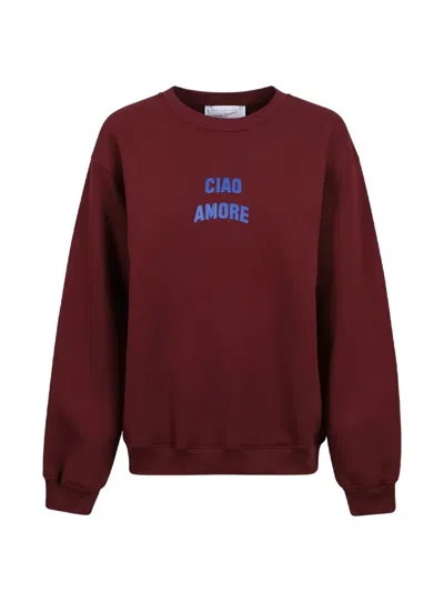 Giada Benincasa Ciao Amore Sweatshirt In Red