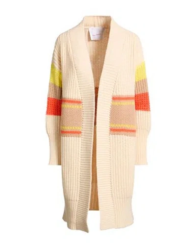 Giada Benincasa Ciao Amore Woman Cardigan Cream Size S Merino Wool, Viscose, Polyamide, Cashmere In Neutral