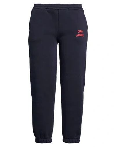 Giada Benincasa Ciao Amore Woman Pants Navy Size S Cotton, Polyester In Blue