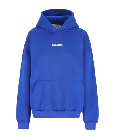 Giada Benincasa Ciao Amore X Franz Kraler Hoodie In Blue