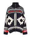 Giada Benincasa Ciao Amore X Franz Kraler Knitted Cardigan In Blue