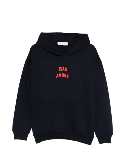 Giada Benincasa Cotton Hoodie In Black
