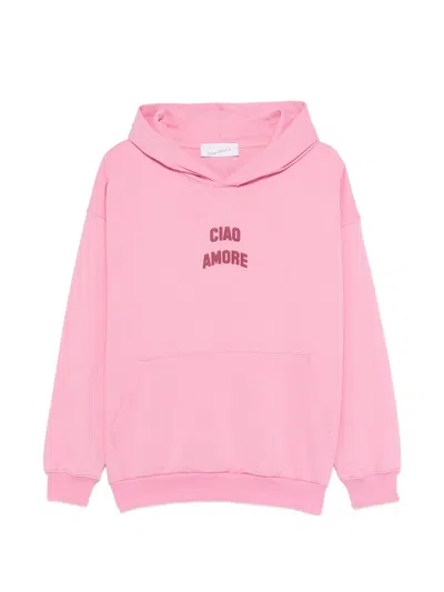 Giada Benincasa Cotton Hoodie In Pink