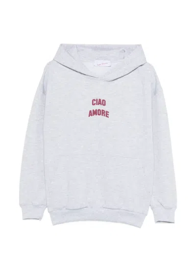 Giada Benincasa Cotton Hoodie In White