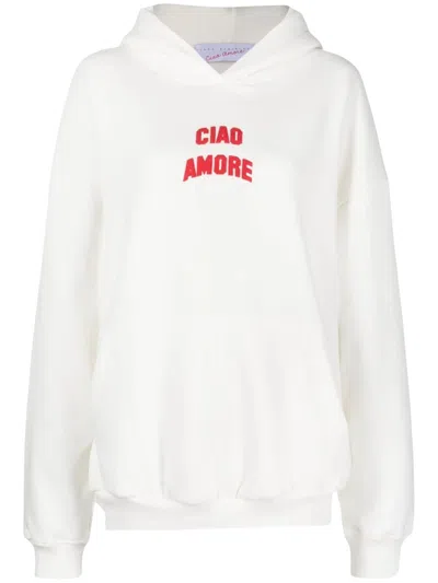 Giada Benincasa Cotton-polyester Knit Sweater For Women In White