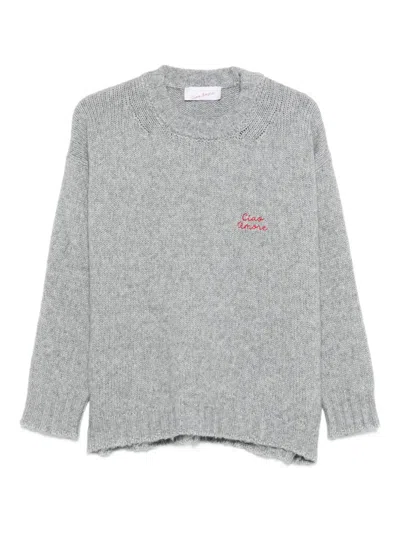 Giada Benincasa Crew-neck Sweater In Gray