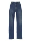 Giada Benincasa Embroidered-detail Jeans In Blue