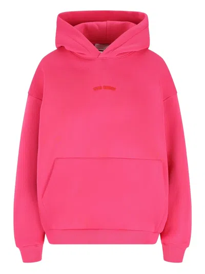 Giada Benincasa Embroidered-logo Hoodie In Pink