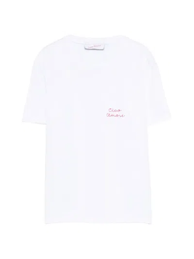 Giada Benincasa Embroidered T-shirt In White