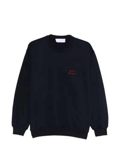 Giada Benincasa Embroidery Long-sleeve Sweatshirt In Black