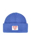 Giada Benincasa Ribbed-knit Logo-patch Beanie Hat In Blue