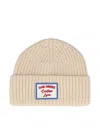 Giada Benincasa Ribbed-knit Logo-patch Beanie Hat In Neutral