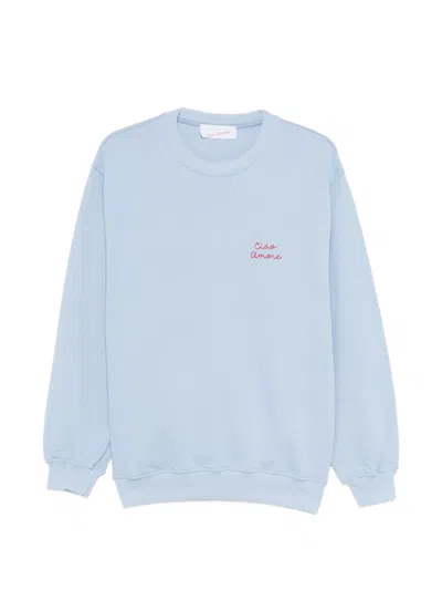 Giada Benincasa Hello Love Sweatshirt In Blue