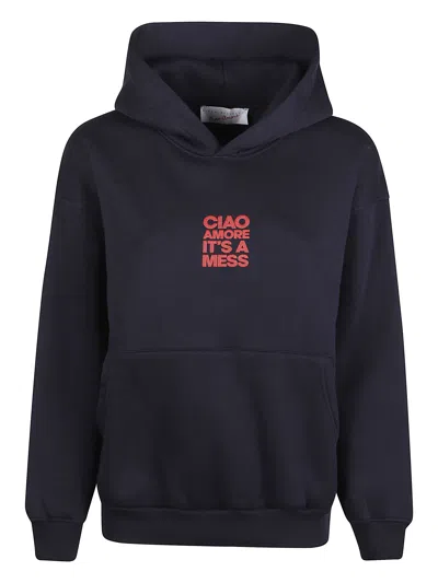 Giada Benincasa Hoodie With Logo In Blue