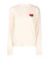 Giada Benincasa Intarsia-logo Merino Wool Jumper In White