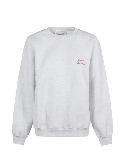 Giada Benincasa Logo-embroidery Sweatshirt In Gray