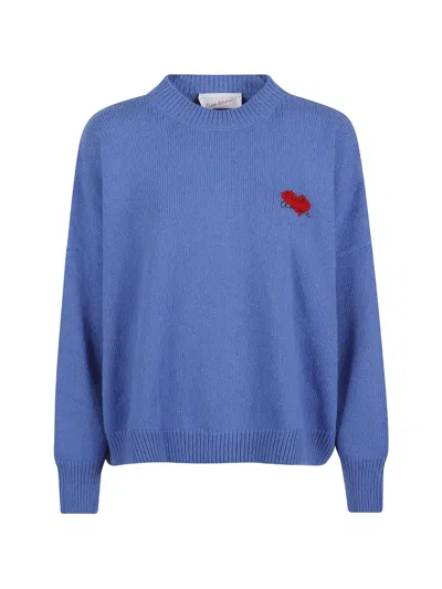 Giada Benincasa Logo Sweater In Blue