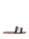 Giada Benincasa Raffia Slipper In Multi